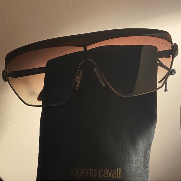 Roberto Cavalli Mirihi snake sunglasses w/ dust pouch & case | Made in Italy - Picture 4 of 12